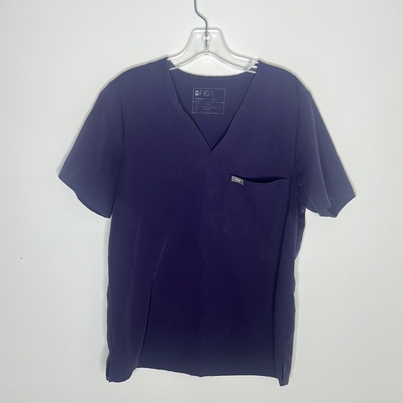 Figs Tops - FIGS women’s  Purple Shadow Catarina V-Neck Scrub Shirt L